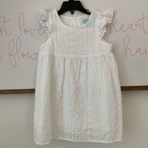 Elizabeth Cate White Lace Dress EUC